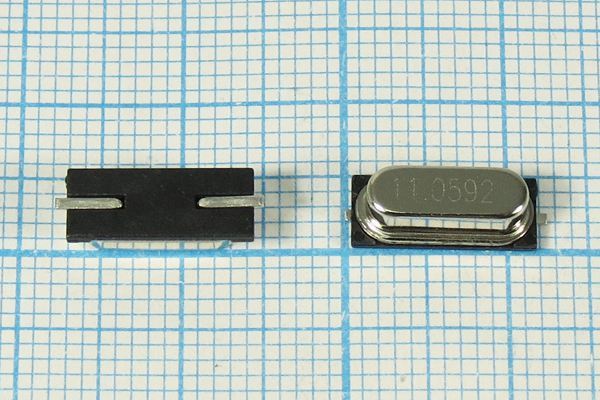 Кварцевый резонатор 11,0592 МГц - 11059,2 SMD49S4 S 30 1Г (11.0592)