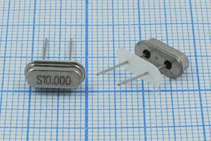 Кварцевый резонатор 10 МГц - 10000 HC49S3 S 10 30/-40~85C 49S[SDE] 1Г +IS