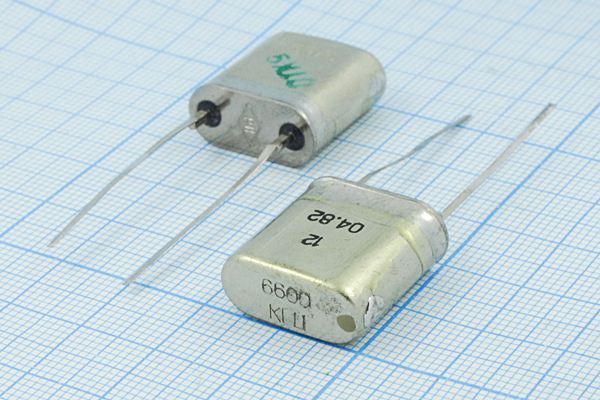 Кварцевый резонатор 6,6 МГц - 6600 HC33U 25 25/-30~60C ББ-16БР 1Г