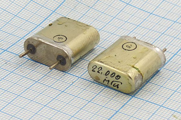 Кварцевый резонатор 22 МГц - 22000 HC6U 15 75/-40~70C БА-14ГУ 3Г