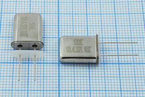 Кварцевый резонатор 18,432 МГц - 18432 HC49U 18 10 30/-40~85C 49U[SDE] 1Г +IS