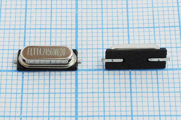 Кварцевый резонатор 14,7456 МГц - 14745,6 SMD49S3 20 20 20/-20~70C HC-49SMB 1Г