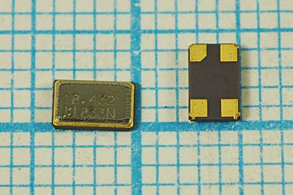 Кварцевый резонатор 18,432 МГц - 18432 SMD04025C4 12 10 30/-40~85C E4SB 1Г