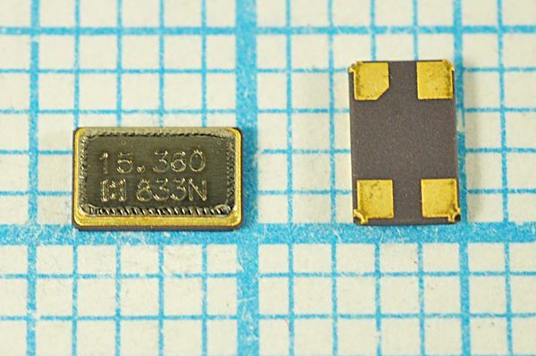 Кварцевый резонатор 15,36 МГц - 15360 SMD04025C4 12 10 30/-40~85C E4SB 1Г