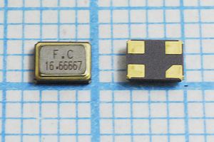 Кварцевый резонатор 16,66667 МГц - 16666,67 SMD03225C4 15 20 20/-20~70C SX3S 1Г