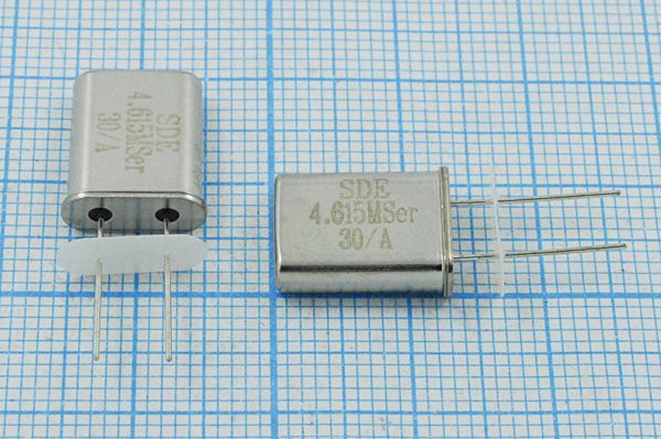 Кварцевый резонатор 4,615 МГц - 4615 HC49U S 10 30/-20~70C 49U[SDE] 1Г +IS