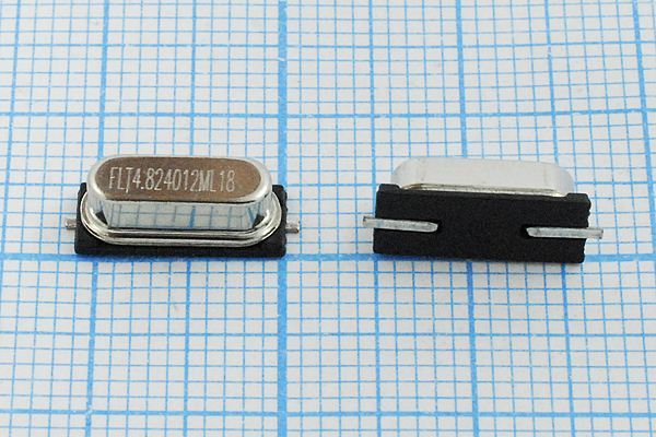 Кварцевый резонатор 4,824012 МГц - 4824,012 SMD49S4 18 30 30/-20~70C HC-49SMA 1Г