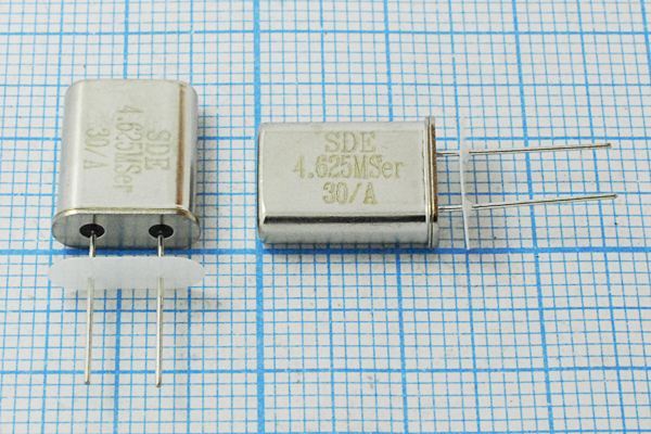Кварцевый резонатор 4,625 МГц - 4625 HC49U S 10 30/-20~70C 49U[SDE] 1Г +IS