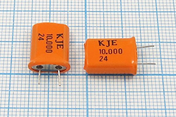 Кварцевый резонатор 10 МГц - 10000 HC49U 16 1Г +SL 4мм (KJE)