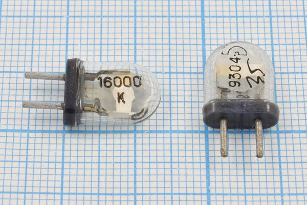 Кварцевый резонатор 16 МГц - 16000 КА 5 20/-40~70C РК100-4ВП 1Г