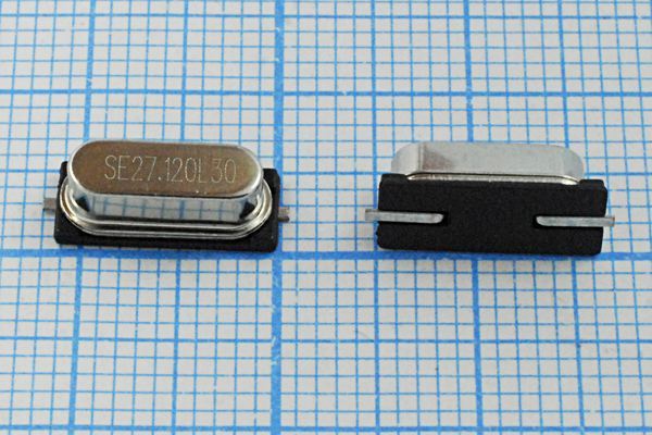 Кварцевый резонатор 27,12 МГц - 27120 SMD49S4 30 10 30/-40~85C 49S-SMD 1Г