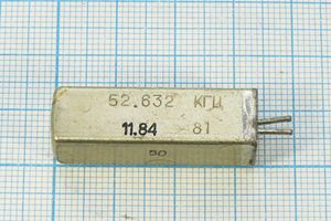 Кварцевый резонатор 0,052632 МГц - 52,632 УЕ 1Г