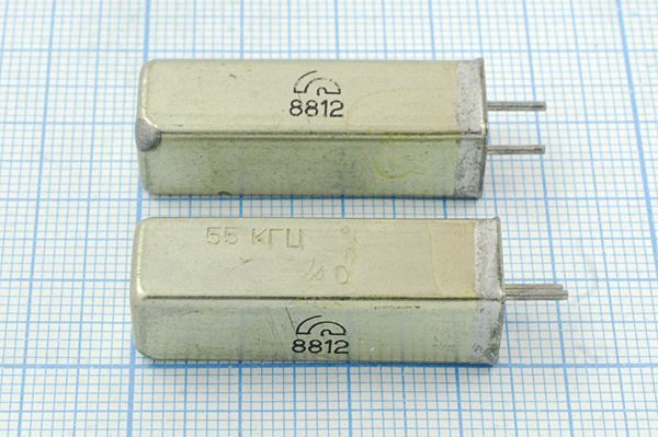 Кварцевый резонатор 0,055 МГц - 55 УЕ 1Г 11x11x34