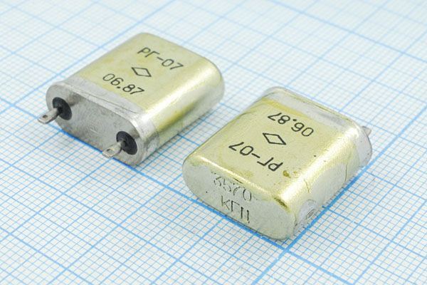 Кварцевый резонатор 3,57 МГц - 3570 БВ 15 40/-40~70C РГ07БВ-6ВТ 1Г