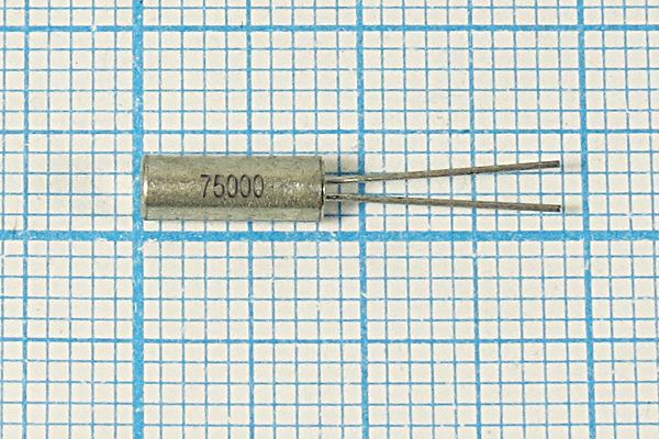 Кварцевый резонатор 0,075 МГц - 75 03x08 TF38 1Г