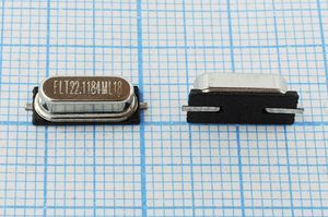 Кварцевый резонатор 22,1184 МГц - 22118,4 SMD49S4 18 30 30/-20~70C HC-49SMA 1Г Кварцевый резонатор 22,1184 МГц - 22118,4 SMD49S4 18 30 30/-20~70C HC-49SMA 1Г