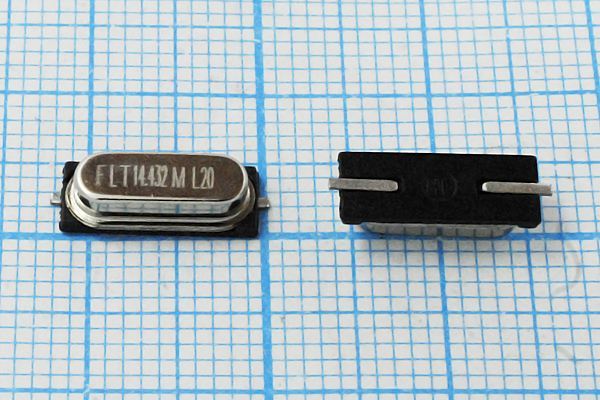 Кварцевый резонатор 14,432 МГц - 14432 SMD49S3 20 30 30/-20~70C HC-49SMB 1Г