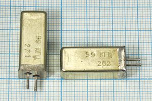 Кварцевый резонатор 0,099 МГц - 99 УГ РГ01 1Г 11x11x25