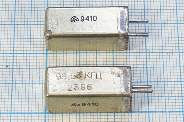 Кварцевый резонатор 0,09953 МГц - 99,53 УГ 1Г 11x11x25