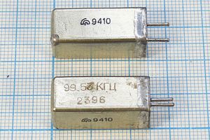 Кварцевый резонатор 0,09953 МГц - 99,53 УГ 1Г 11x11x25