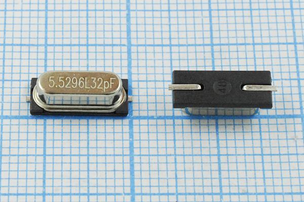 Кварцевый резонатор 5,5296 МГц - 5529,6 SMD49S4 32 20 50/-40~85C 1Г (5.5296L)