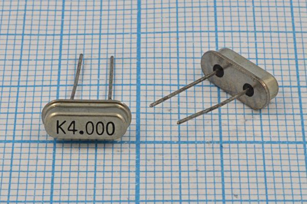 Кварцевый резонатор 4 МГц - 4000 HC49S3 20 40 1Г (K4.000)