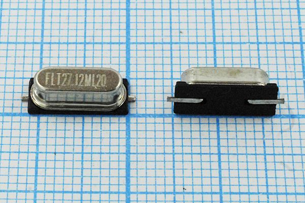 Кварцевый резонатор 27,12 МГц - 27120 SMD49S4 20 30 30/-20~70C HC-49SMA 1Г
