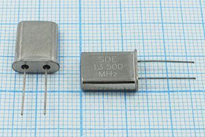 Кварцевый резонатор 13,5 МГц - 13500 HC49U 20 30 49U[SDE] 1Г (SDE)