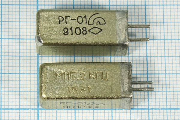 Кварцевый резонатор 0,1152 МГц - 115,2 УГ РГ01УГ 1Г 11x11x25