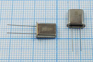 Кварцевый резонатор 28,8 МГц - 28800 HC45U S РК45[HC45U] ХСР 3Г (28.8М)