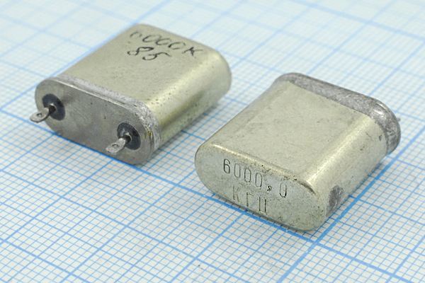 Кварцевый резонатор 6 МГц - 6000 БВ 1Г