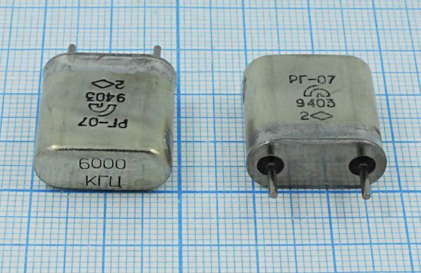 Кварцевый резонатор 6 МГц - 6000 HC6U РГ07БА 1Г