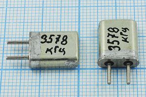 Кварцевый резонатор 3,578 МГц - 3578 HC25U МА 1Г Кварцевый резонатор 3,578 МГц - 3578 HC25U МА 1Г