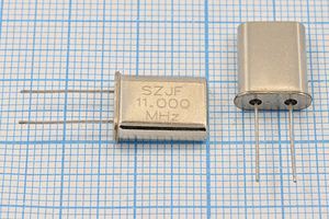 Кварцевый резонатор 11 МГц - 11000 HC49U 32 15 100/-60~85C 9U 1Г (SZJF)
