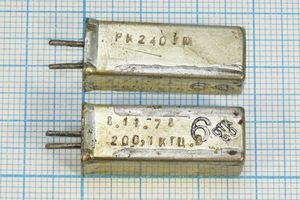Кварцевый резонатор 0,2001 МГц - 200,1 УД РК240УМ 1Г 11x11x28