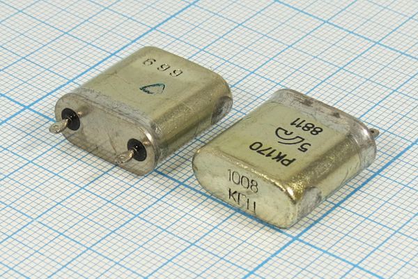 Кварцевый резонатор 1,008 МГц - 1008 БВ РК170БВ 1Г