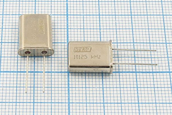 Кварцевый резонатор 10,125 МГц - 10125 HC49U S 30 40/-40~70C РК374МД-8ВТ 1Г(DEKO