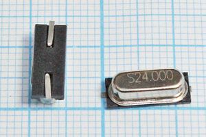 Кварцевый резонатор 24 МГц - 24000 SMD49S4 16 30 50/-40~85C 49S-SMD 1Г (S) Кварцевый резонатор 24 МГц - 24000 SMD49S4 16 30 50/-40~85C 49S-SMD 1Г (S)