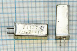 Кварцевый резонатор 0,246135 МГц - 246,135 УГ 1Г 11x11x25 (245,135КГЦ)