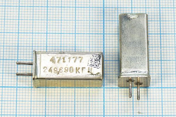 Кварцевый резонатор 0,24969 МГц - 249,69 УГ 1Г 11x11x25