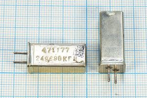 Кварцевый резонатор 0,24969 МГц - 249,69 УГ 1Г 11x11x25
