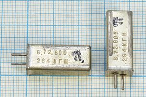 Кварцевый резонатор 0,264 МГц - 264 УГ 1Г 11x11x25