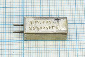 Кварцевый резонатор 0,267925 МГц - 267,925 УГ 1Г 11x11x25