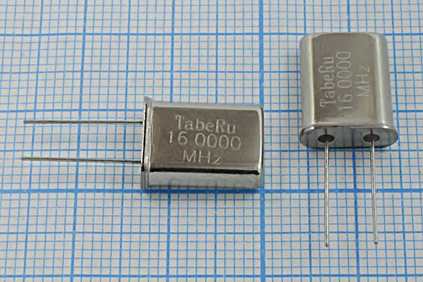 Кварцевый резонатор 16 МГц - 16000 HC49U 16 1Г (TabeRu)