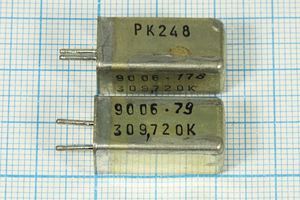 Кварцевый резонатор 0,30972 МГц - 309,72 УВ РК248УВ 1Г 11x11x22