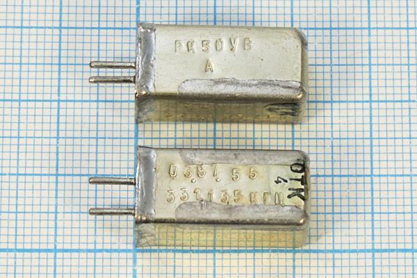 Кварцевый резонатор 0,331135 МГц - 331,135 УВ РК50УВ 1Г 11x11x22