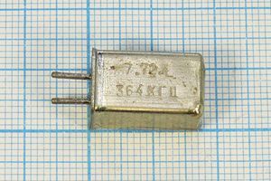 Кварцевый резонатор 0,364 МГц - 364 УВ 1Г 11x11x22