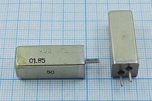 Кварцевый резонатор 0,4 МГц - 400 УД 30 100/-10~60C УД-17БФ 1Г