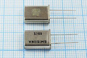 Кварцевый резонатор 3,2 МГц - 3200 HC49U S /-40~85C РПК01МД 1Г Кварцевый резонатор 3,2 МГц - 3200 HC49U S /-40~85C РПК01МД 1Г