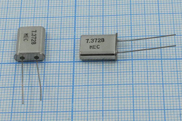 Кварцевый резонатор 7,3728 МГц - 7372,8 HC49U 32 H49 1Г (MEC)